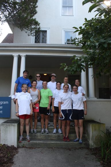 Williams-Mystic alums pose for a photo together